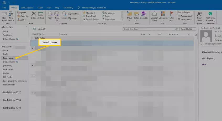 recall a sent email in outlook for mac